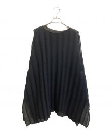 me ISSEY MIYAKE（ミーイッセイ ミヤケ）の古着「ノースリーブワンピース」｜ブラック