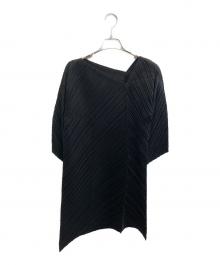 PLEATS PLEASE（プリーツプリーズ）の古着「長袖ワンピース」｜ブラック