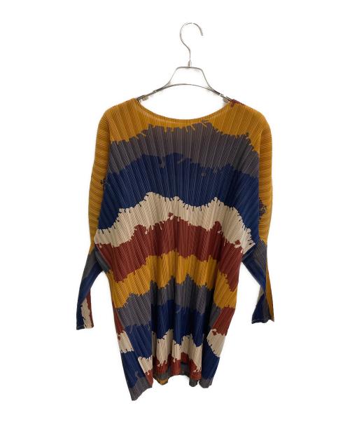 PLEATS PLEASE（プリーツプリーズ）PLEATS PLEASE (プリーツプリーズ) 長袖ワンピース マルチカラー サイズ:3の古着・服飾アイテム