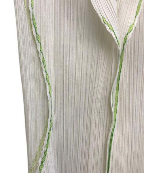 PLEATS PLEASE（プリーツプリーズ）PLEATS PLEASE (プリーツプリーズ) ノースリーブプリーツカットソー ホワイト サイズ:4の古着・服飾アイテム