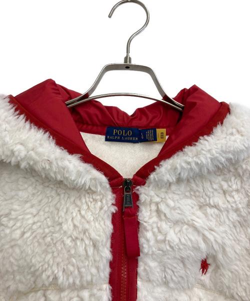 POLO RALPH LAUREN（ポロ・ラルフローレン）POLO RALPH LAUREN (ポロ・ラルフローレン) ボアジャケット ホワイト サイズ:Lの古着・服飾アイテム
