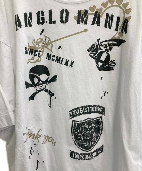 Vivienne Westwood ANGLOMANIA（ヴィヴィアンウエストウッドアングロマニア）VIVIENNE WESTWOOD ANGLOMANIA (ヴィヴィアンウエストウッドアングロマニア) プリントカットソー ホワイト サイズ:38の古着・服飾アイテム
