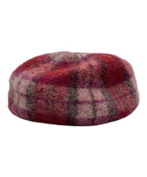 Vivienne Westwood（ヴィヴィアンウエストウッド）Vivienne Westwood (ヴィヴィアンウエストウッド) ベレー帽 ピンク×レッド サイズ:S~Mの古着・服飾アイテム