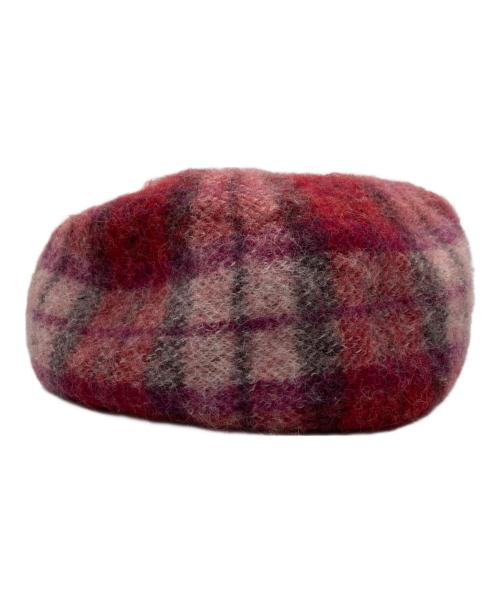 Vivienne Westwood（ヴィヴィアンウエストウッド）Vivienne Westwood (ヴィヴィアンウエストウッド) ベレー帽 ピンク×レッド サイズ:S~Mの古着・服飾アイテム