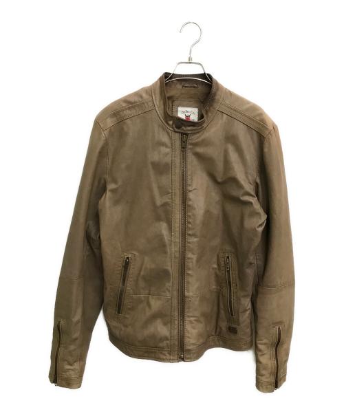 DIESEL（ディーゼル）DIESEL (ディーゼル) ゴートレザーブルゾン ベージュ サイズ:-の古着・服飾アイテム