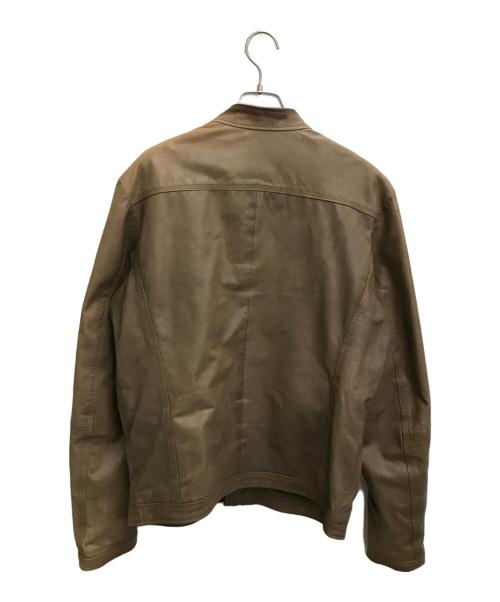 DIESEL（ディーゼル）DIESEL (ディーゼル) ゴートレザーブルゾン ベージュ サイズ:-の古着・服飾アイテム