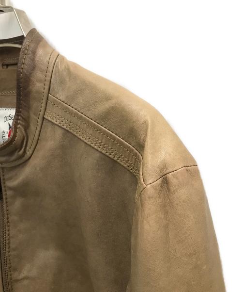 DIESEL（ディーゼル）DIESEL (ディーゼル) ゴートレザーブルゾン ベージュ サイズ:-の古着・服飾アイテム