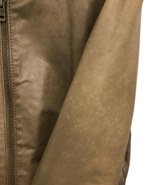 DIESEL（ディーゼル）DIESEL (ディーゼル) ゴートレザーブルゾン ベージュ サイズ:-の古着・服飾アイテム