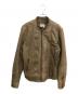 DIESEL（ディーゼル）の古着「ゴートレザーブルゾン」｜ベージュ