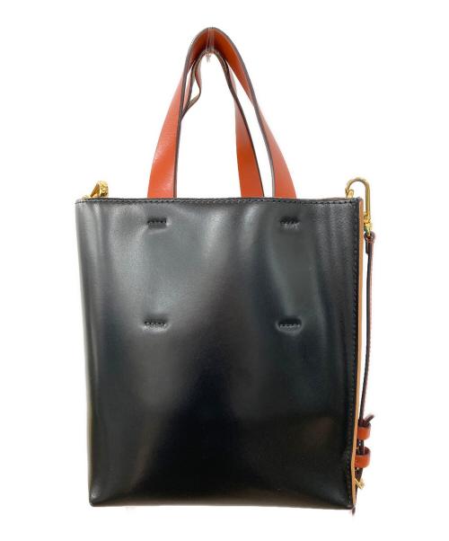 MARNI（マルニ）MARNI (マルニ) MUSEO ショルダーバッグ ブルー×ブラックの古着・服飾アイテム