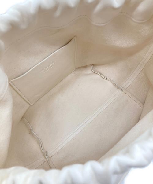JIL SANDER（ジルサンダー）JIL SANDER (ジルサンダー) DUMPLING/ダンプリング/ショルダーバッグ/巾着バッグ ホワイトの古着・服飾アイテム