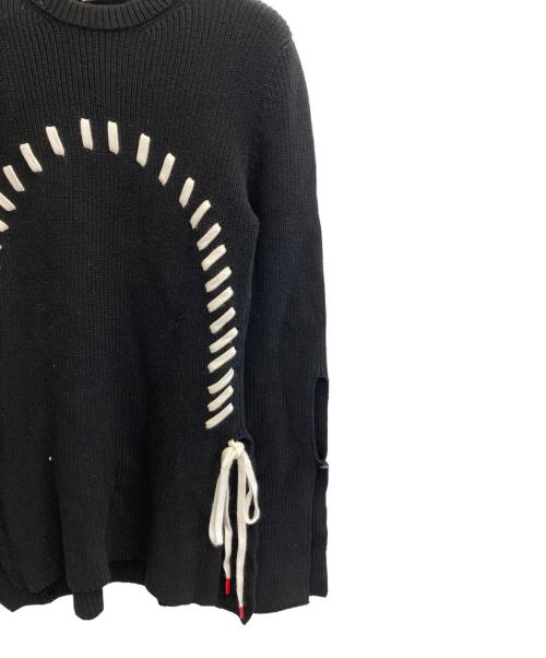 Monse（モンス）Monse (モンス) フレア・スリットスリーブ ステッチワンピース ブラック サイズ:XSの古着・服飾アイテム