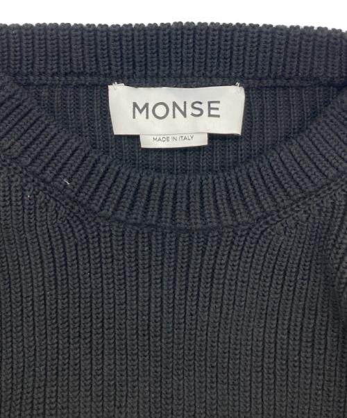 Monse（モンス）Monse (モンス) フレア・スリットスリーブ ステッチワンピース ブラック サイズ:XSの古着・服飾アイテム