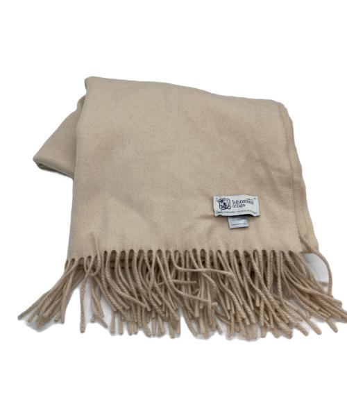 JOHNSTONS OF ELGIN（ジョンストンズオブエルガン）JOHNSTONS OF ELGIN (ジョンストンズオブエルガン) カシミヤマフラー アイボリーの古着・服飾アイテム