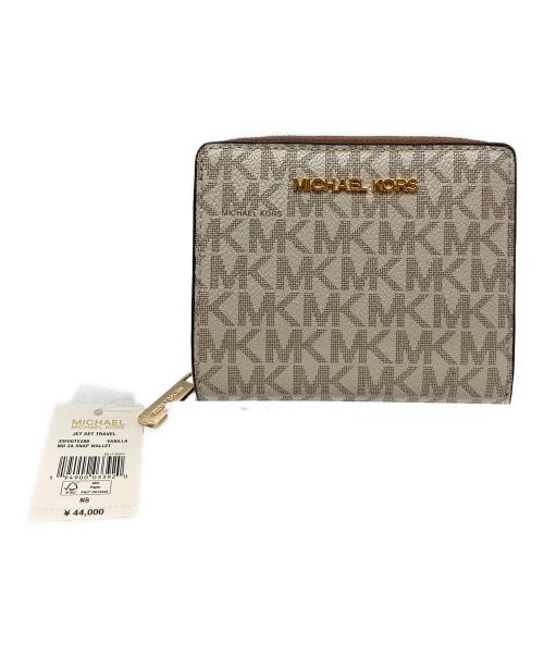 MICHAEL KORS（マイケル・コース）MICHAEL KORS (マイケルコース) 2つ折り財布 ホワイト 未使用品の古着・服飾アイテム