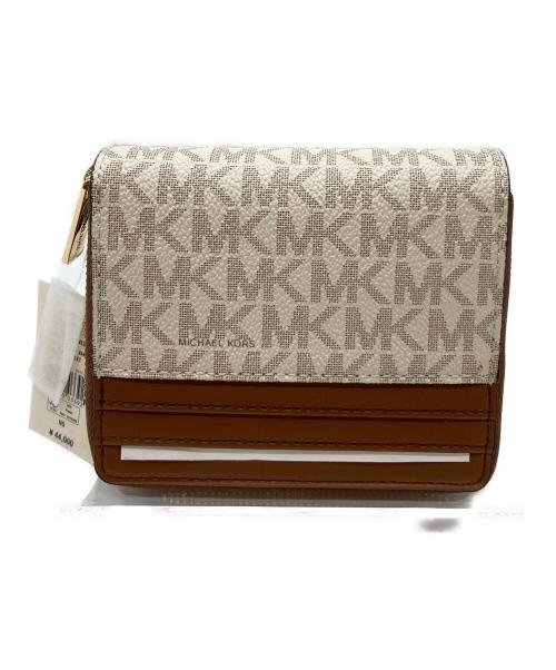 MICHAEL KORS（マイケル・コース）MICHAEL KORS (マイケルコース) 2つ折り財布 ホワイト 未使用品の古着・服飾アイテム