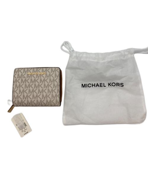 MICHAEL KORS（マイケル・コース）MICHAEL KORS (マイケルコース) 2つ折り財布 ホワイト 未使用品の古着・服飾アイテム