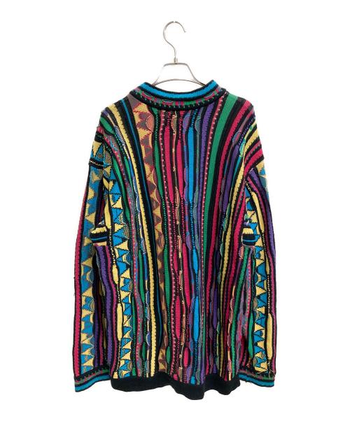 Coogi（クージー）COOGI (クージー) マーセライズドコットン3Dニット マルチカラー サイズ:Lの古着・服飾アイテム