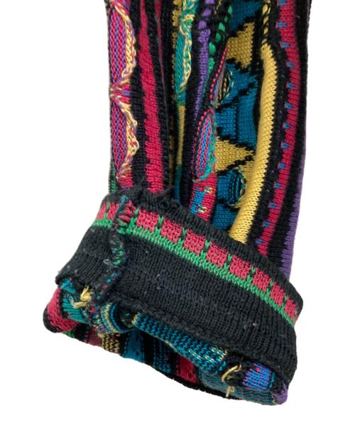 Coogi（クージー）COOGI (クージー) マーセライズドコットン3Dニット マルチカラー サイズ:Lの古着・服飾アイテム