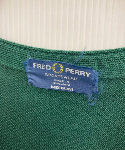 FRED PERRY（フレッドペリー）FRED PERRY (フレッドペリー) ヴィンテージカーディガン グリーン サイズ:Mの古着・服飾アイテム