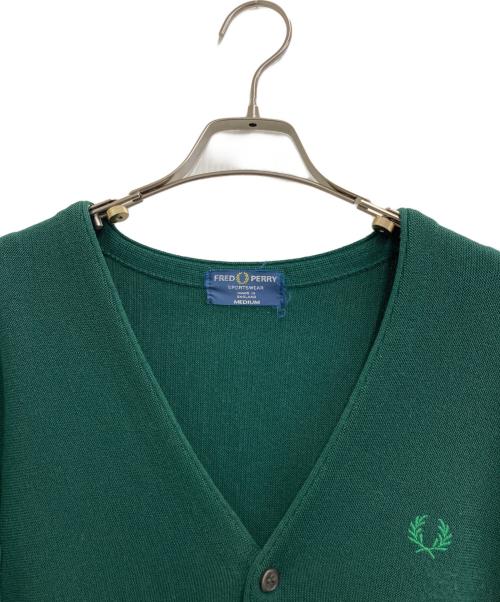 FRED PERRY（フレッドペリー）FRED PERRY (フレッドペリー) ヴィンテージカーディガン グリーン サイズ:Mの古着・服飾アイテム