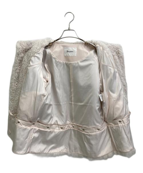 Diagram（ダイアグラム）Diagram (ダイアグラム) ファーハーフコート ホワイト サイズ:38 未使用品の古着・服飾アイテム