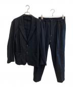 ESTNATIONエストネーション）の古着「ウールジャージーセットアップ」｜ブラック