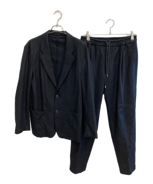 ESTNATION（エストネーション）ESTNATION (エストネーション) ウールジャージーセットアップ ブラック サイズ:Lの古着・服飾アイテム