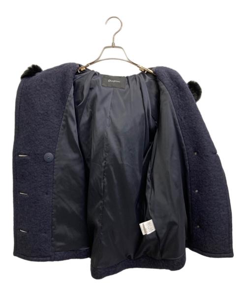 Diagram（ダイアグラム）Diagram (ダイアグラム) フードファーダブルコート ネイビー サイズ:SIZE M 未使用品の古着・服飾アイテム