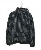 GOODENOUGHグッドイナフ）の古着「CROSS DOT SWEAT PARKA」｜ブラック