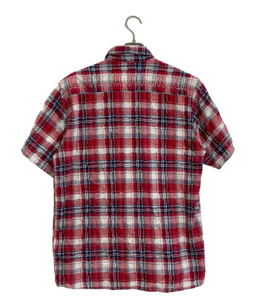RESONATE GOODENOUGH（リゾネイト グッドイナフ）RESONATE GOODENOUGH (リゾネイト グッドイナフ) キルティングチェックシャツ レッド サイズ:SIZE Lの古着・服飾アイテム