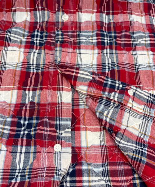 RESONATE GOODENOUGH（リゾネイト グッドイナフ）RESONATE GOODENOUGH (リゾネイト グッドイナフ) キルティングチェックシャツ レッド サイズ:SIZE Lの古着・服飾アイテム