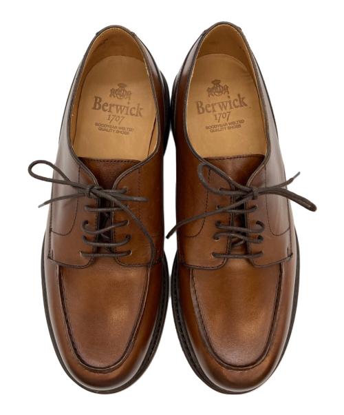 berwick（バーウィック）berwick (バーウィック) Uチップシューズ ブラウン サイズ:25.5の古着・服飾アイテム
