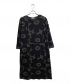 marimekkoマリメッコ）の古着「UNIKKO ワンピース」｜ブラック