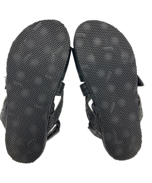 tricot COMME des GARCONS（トリココムデギャルソン）tricot COMME des GARCONS (トリココムデギャルソン) レザーサンダル ブラック サイズ:22.5の古着・服飾アイテム