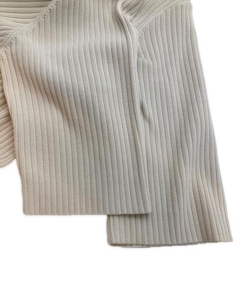 RIVE DROITE（リヴドロワ）RIVE DROITE (リヴドロワ) ゴブソデUネックリブワンピース ベージュ サイズ:Mの古着・服飾アイテム