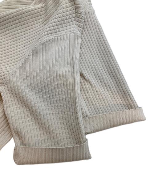 RIVE DROITE（リヴドロワ）RIVE DROITE (リヴドロワ) ゴブソデUネックリブワンピース ベージュ サイズ:Mの古着・服飾アイテム