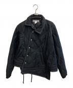 COMME des GARCONS SHIRTコムデギャルソンシャツ）の古着「アシンメトリーコーチジャケット」｜ブラック