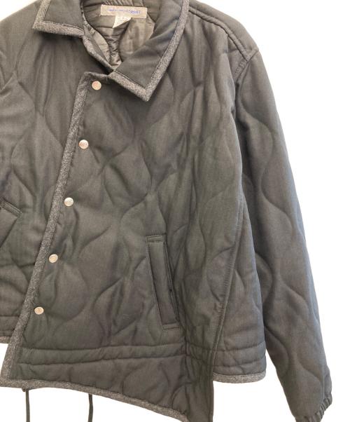 COMME des GARCONS SHIRT（コムデギャルソンシャツ）COMME des GARCONS SHIRT (コムデギャルソンシャツ) アシンメトリーコーチジャケット ブラック サイズ:Sの古着・服飾アイテム