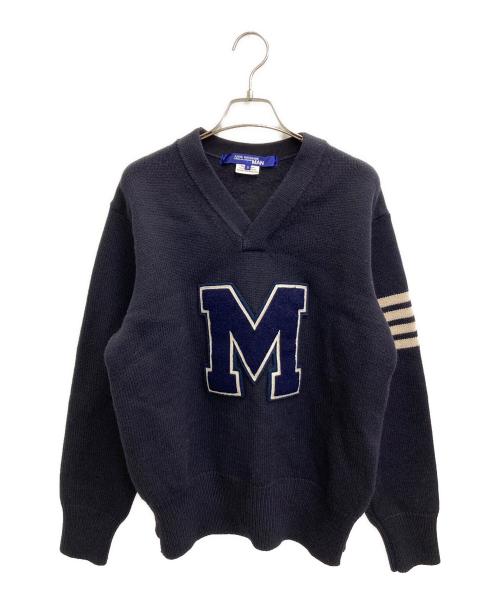 COMME des GARCONS JUNYA WATANABE MAN（コム デ ギャルソン ジュンヤ ワタナベ マン）COMME des GARCONS JUNYA WATANABE MAN (コム デ ギャルソン ジュンヤ ワタナベ マン) スウェット切替ニット ネイビー サイズ:Sの古着・服飾アイテム