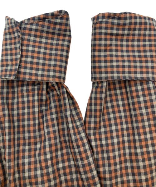 Vivienne Westwood man（ヴィヴィアン ウェストウッド マン）Vivienne Westwood man (ヴィヴィアン ウェストウッド マン) チェックロングタイシャツ ブラック×ブラウン サイズ:46の古着・服飾アイテム