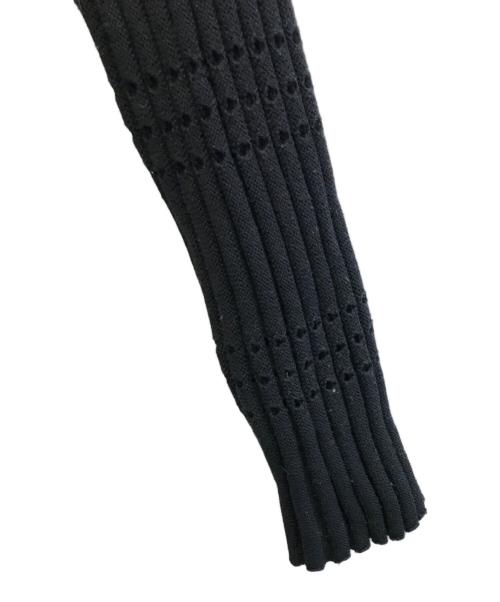 FOXEY NEWYORK（フォクシーニューヨーク）FOXEY NEWYORK (フォクシーニューヨーク) シルク混カーディガン アレグロ ブラック サイズ:38の古着・服飾アイテム