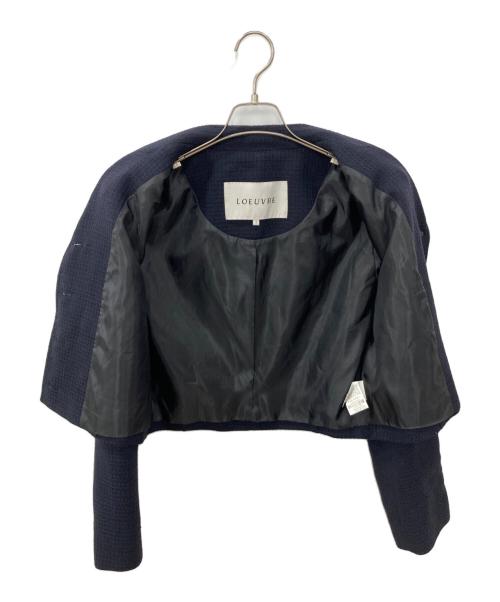 LOEUVRE（ルーブル）LOEUVRE (ルーブル) ツイードジャケット ネイビー サイズ:1の古着・服飾アイテム