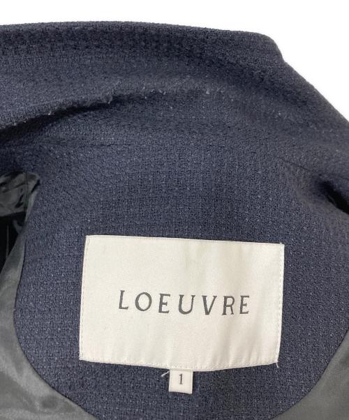 LOEUVRE（ルーブル）LOEUVRE (ルーブル) ツイードジャケット ネイビー サイズ:1の古着・服飾アイテム