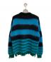 KIDILL (キディル) MOHAIR BORDER KNIT ブラック×ブルー サイズ:Free：19000円