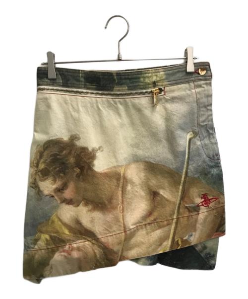 Vivienne Westwood（ヴィヴィアンウエストウッド）Vivienne Westwood (ヴィヴィアンウエストウッド) LOOSE WB INFINITY SKIRT ベージュ サイズ:29の古着・服飾アイテム