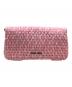 MIU MIU (ミュウミュウ) ナッパクリスタル2WAYショルダーバッグ ピンク：100000円