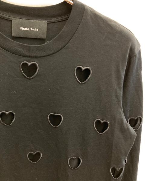 Simone Rocha（シモーネ ロシャ）Simone Rocha (シモーネ ロシャ) ハートカットソー ブラック サイズ:Sの古着・服飾アイテム
