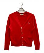 maison kitsuneメゾンキツネ）の古着「トリコロールフォックスカーディガン」｜レッド