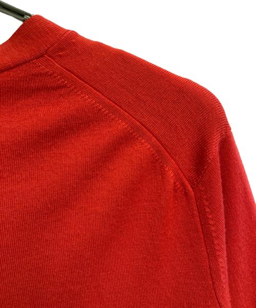 maison kitsune（メゾンキツネ）MAISON KITSUNE (メゾンキツネ) トリコロールフォックスカーディガン レッド サイズ:Sの古着・服飾アイテム